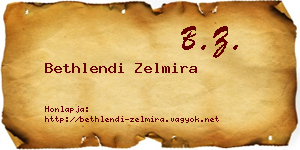 Bethlendi Zelmira névjegykártya